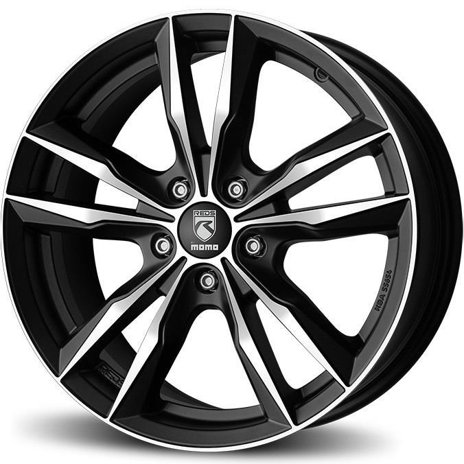 Reds Fast Matt Black polished 6,5x16 5x112 ET40 CB72,3 60° 620 kg WFAE65640512E