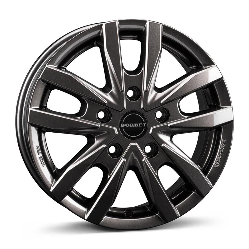 Borbet CW5 mistral anthracite glossy 6x16 5x118 ET68 CB71,1 60° 1350 kg 497705