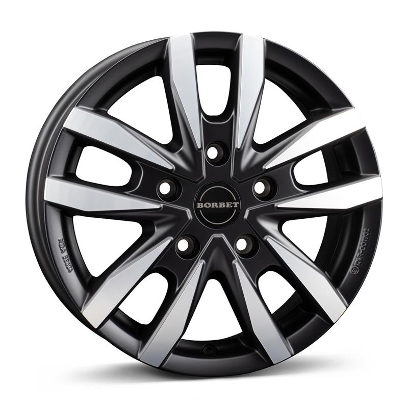 Borbet CW5 black polished matt 6,5x16 5x120 ET60 CB65,1 R14 1260 kg 497457