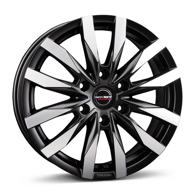 Borbet CW6 black polished matt 6,5x16 6x130 ET62 CB84,1 60° 1350 kg 497024
