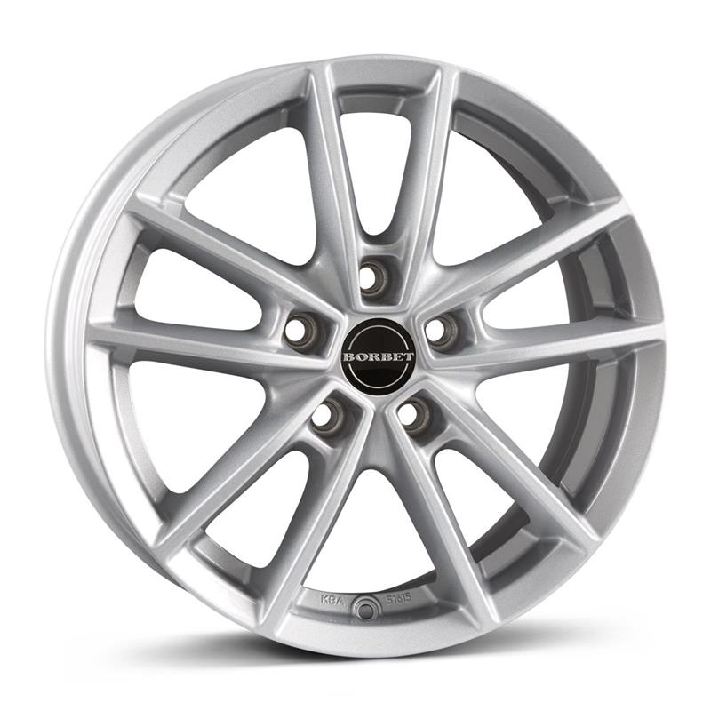 Borbet W Crystal Silver 6,5x16 5x114.3 ET45 CB72,6 60° 700 kg 496951