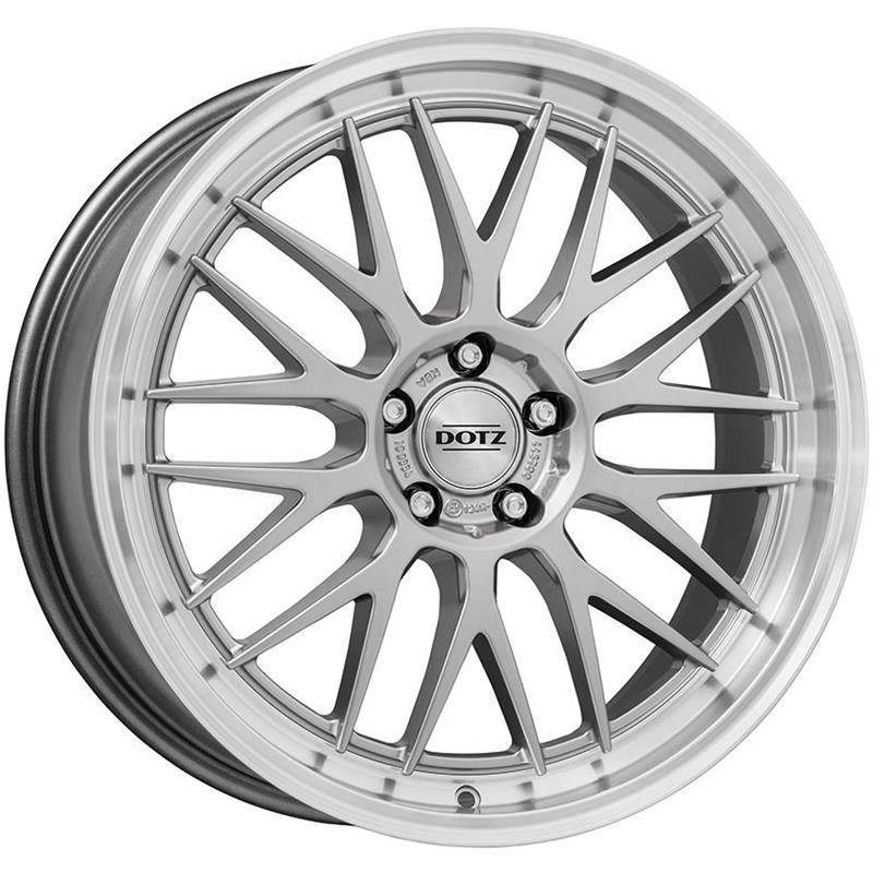 Dotz Bilbao Silver/polished lip 8x17 5x100 ET35 CB60,1 60° 715 kg OBIS6SL35