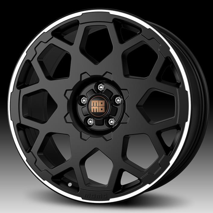 Momo HEAVY DUTY Matt Black Polished 8,5x20 5x120 ET40 CB72,6 60° 1035 kg WHDE85040272E