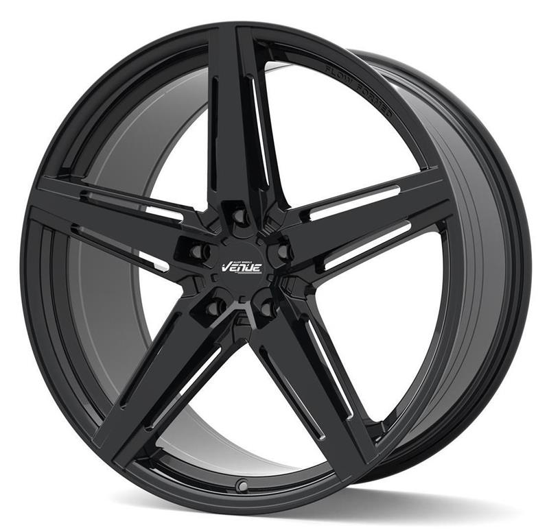Venue Nord5 Gloss Black 9x20 5x112 ET25 CB66.6 60° 800 kg VN5920511225666GBL