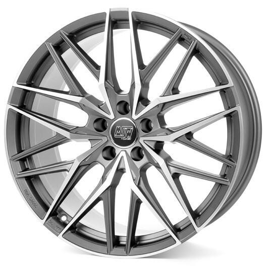 MSW 50 Matt Gun Metal Full Polished (Mgmfp) 10x22 5x112 ET18 CB66,6 60° 1050 kg W1940600126