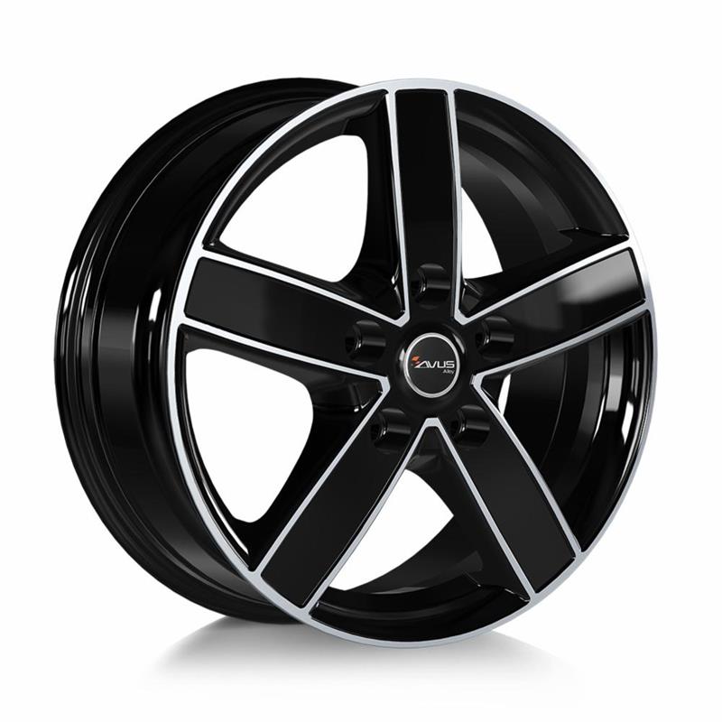 Avus AC-V51 Black Polished 7x17 5x130 ET62 CB78.1 60° 1250 kg V51070175130062781D0
