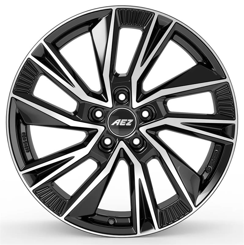 AEZ Havanna dark Black/polished 8,5x19 5x108 ET45 CB63,4 60° 950 kg AHA9LHBP45E