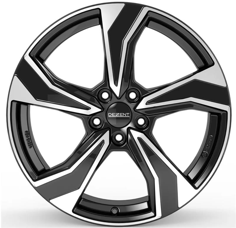 Dezent KB dark Black/polished 6x16 5x100 ET50 CB54,1 Flat 625 kg TKBO6BP50E