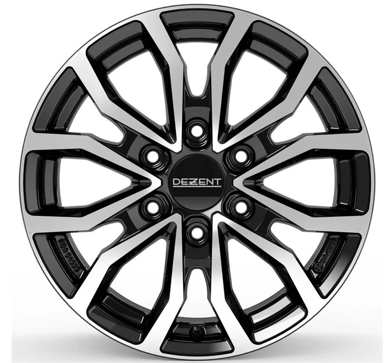 Dezent KC dark Black/polished 6,5x16 6x130 ET62 CB84,1 R14 1350 kg TKCZZBP62E