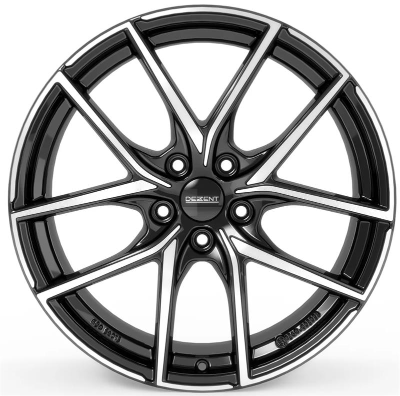 Dezent TO dark Black/polished 7,5x18 5x114.3 ET52 CB67,1 60° 705 kg TTOF0BP52E