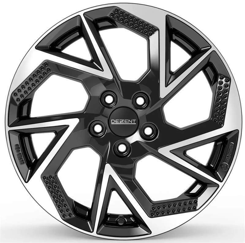 Dezent AP dark Black/polished 6,5x16 5x114.3 ET45 CB67,1 60° 625 kg TAPZ0BP45E