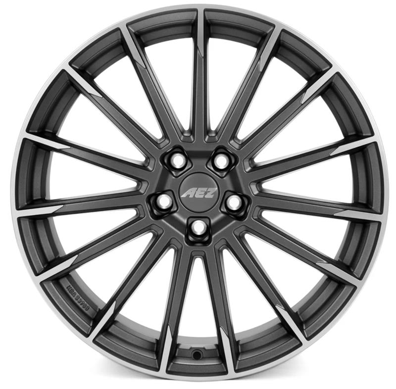 AEZ Atlanta Graphite matt/polished 7,5x17 5x112 ET40 CB70,1 60° 730 kg AAT78GP40