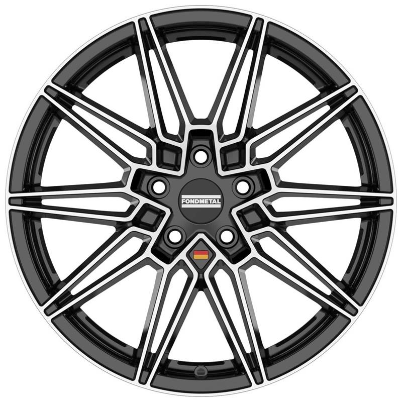 Fondmetal Thoe Glossy Black Machined 8x19 5x120 ET29 CB72,6 60° 775 kg RF18202