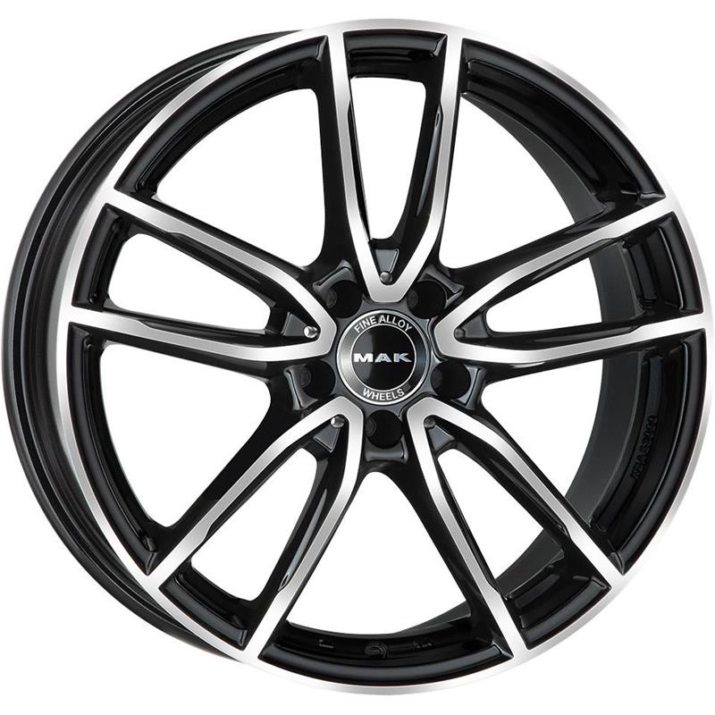 MAK Evo-D Black Mirror 9,5x20 5x112 ET57 CB66,6 (Long Bolt) R14 1020 kg F9520EPBM57WS7Y