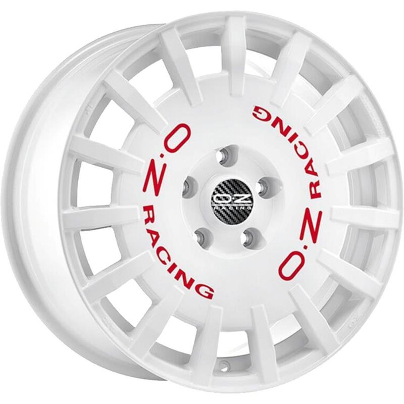 OZ Racing Rally Racing Race White Red Lettering 8x17 5x112 ET45 CB75,0 R12 700 kg W01A3320533