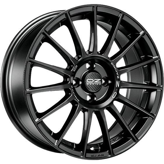 OZ Racing Superturismo LM Matt Black Silver Lettering 8x18 5x120 ET50 CB64.1 R14 530 kg W01854003R9