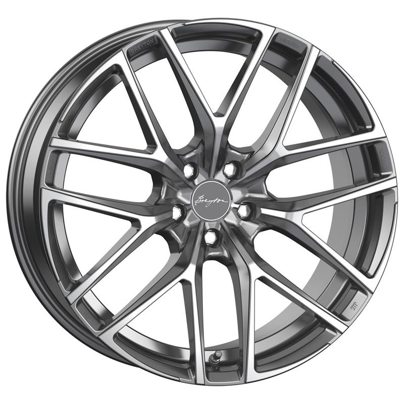 Breyton Hibonit Matt Gun Polished Face 10x20 5x112 ET38 CB66,6 60° 750 kg 51002038351952