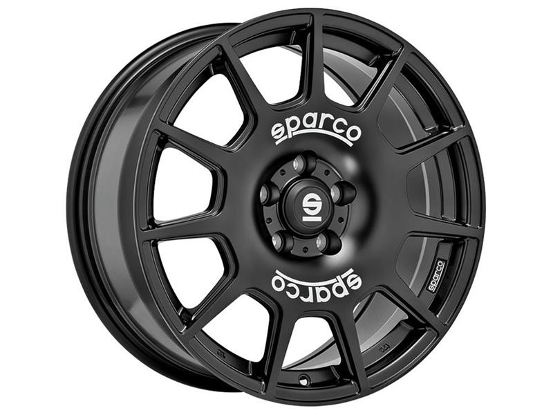 Sparco Terra Matt Black White Lettering 8x18 5x120 ET45 CB65,1 R14 860 kg W29073003P4