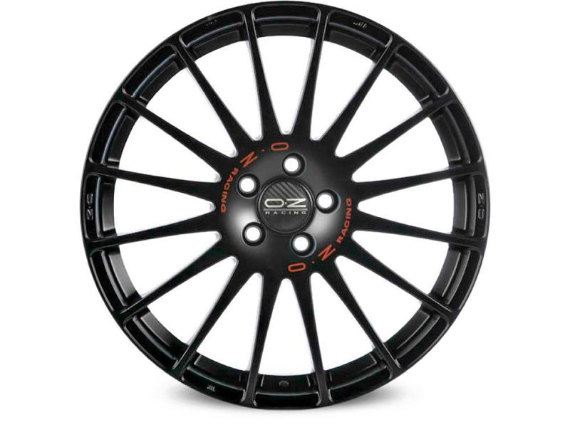OZ Racing Superturismo GT Matt Black Red Lettering 7x17 5x114.3 ET45 CB64,1 R12 650 kg W01672003D3