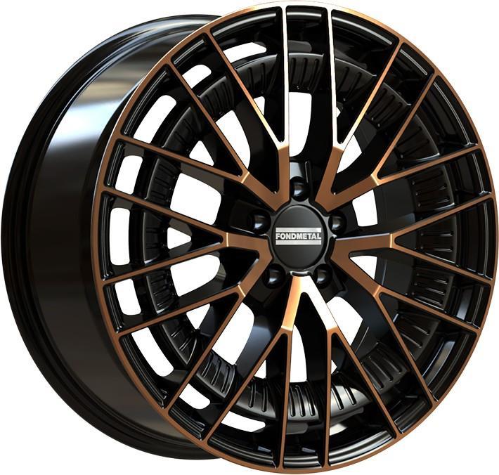 Fondmetal Kari Black Clearcoat Matt Bronze Machined 9x19 5x112 ET49 CB66,6 R14 900 kg RF19289