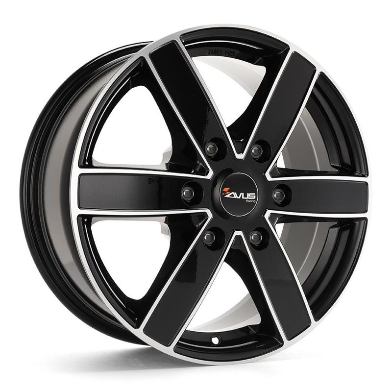 Avus AC-V61 Black Polished 6,5x16 6x125 ET68 CB74.1 60° 1215 kg V61065166125068741D0