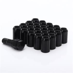 JR Nuts Imbus Black M12x1.25x32 20mm 60° 20 pcs + Key
