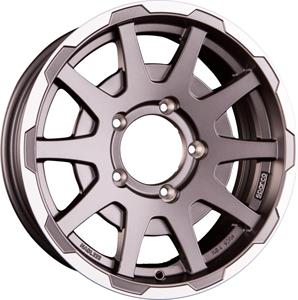 Sparco Dakar Matt Dark Greey Lip Polished NO CAP 5,5x16 5x139.7 ET5 CB108,1 (NO CAP) 60° 500 kg W29080001TM7