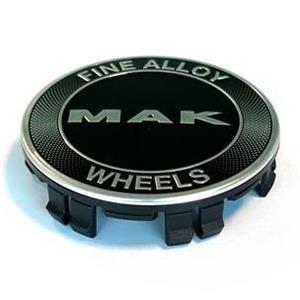 MAK Wheel Cap 8010009033 C085 75mm Black (Equivalent to Mercedes OE Cap: A2224002200, A171400.., B66470210)