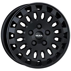 MAK Overland Matt Black 6,5x16 5x108 ET46 CB65,1 Flat 1350 kg F6560RVMB46GG3X