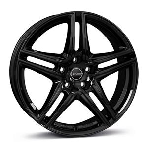 Borbet XR black glossy 6,5x16 5x112 ET22 CB66,6 60° 650 kg 496758