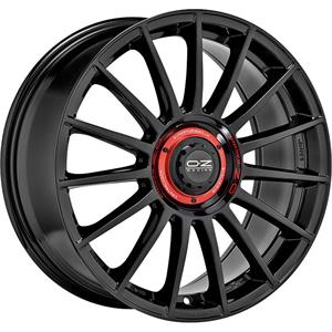 OZ Racing Superturismo Evoluzione Gloss Black + Red Lettering 8x18 5x112 ET48 CB75,0 R12 690 kg W01854206EM4