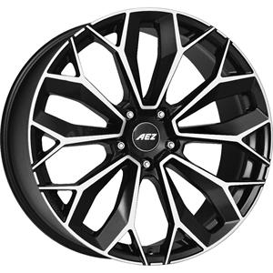 AEZ Leipzig dark Black/polished 9,5x21 5x112 ET25 CB66,6 R14 1045 kg ALE1N8BP25