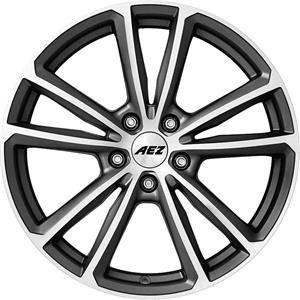 AEZ Tioga Graphite matt/polished 7,5x17 5x112 ET35 CB70,1 60° 760 kg ATO78GP35