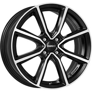 Dezent TN dark Black/polished 6x15 4x100 ET45 CB60,1 60° 590 kg TTNK2BP45