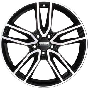 Fondmetal Koros Glossy Black Machined 9x19 5x112 ET44 CB66,6 FMI06-9019445112-NA2