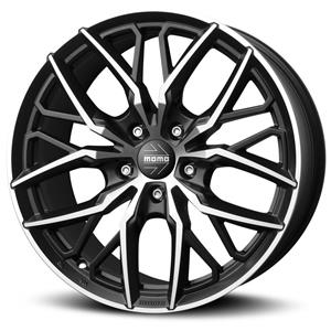 Momo Spider Matt Black Polished 8,5x19 5x112 ET30 CB79,5 60° 750 kg WSPB8593012S