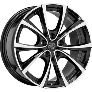 MSW 27T Gloss Black Full Polished 9,5×20 5×114.3 ET45 CB64,1 60° 850 kg W19400001T56