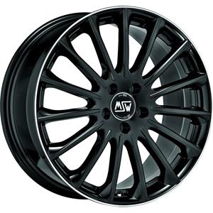 MSW 30 Gloss Black+Diamond Lip 7,5×18 5×108 ET45 CB73,1 60° 725 kg W19319500TGA