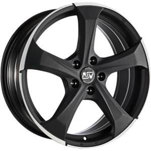 MSW 47 Matt Dark Titanium Full Polished 8×19 5×112 ET21 CB66,6 R14 735 kg W19252003B7