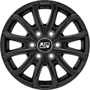 MSW 48 Van 6 Holes Matt Black 6,5x16 6x130 ET62 CB84,1 R14 1350 kg W19341001T53