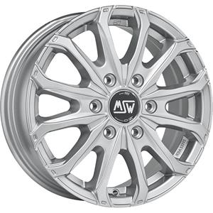 MSW 48 Van 6 Holes Full Silver 6,5×16 6×125 ET68 CB74,1 60° 1350 kg W19341002T09