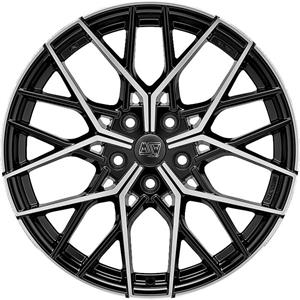 MSW 74 Gloss Black Full Polished 8,5x20 5x114.3 ET45 CB73,1 60° 950 kg W19363506T56