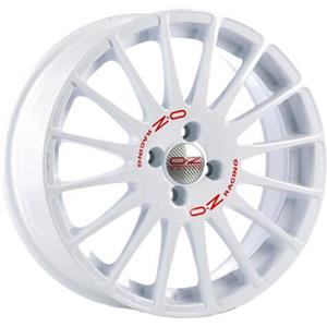 OZ Racing Superturismo WRC Race White Red Lettering 7x16 4x100 ET37 CB68,0 60° 615 kg W01895200W33