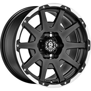 Sparco Dakar Matt Black Lip Polished+Rivets 8,5x18 6x139.7 ET27 CB106,0 60° 1200 kg W29090053M8