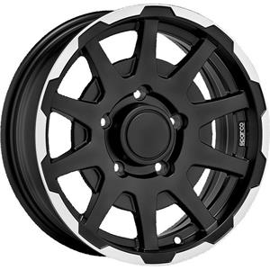 Sparco Dakar Matt Black Lip Polish 5,5×16 5×139.7 ET5 CB108,0 60° 500 kg W29080001TC3