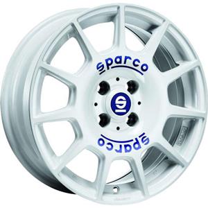 Sparco Terra White Blue Lettering 7×16 4×100 ET37 CB68,0 60° 615 kg W29046501G7