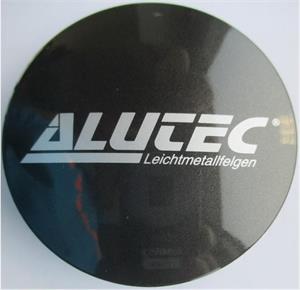 Alutec Wheel Cap 60mm Graphite with Silver lettering N23 9N23ALUTEC-GRA