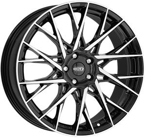 Dotz Fuji dark Black/polished 8x20 5x112 ET45 CB57,1 R13 780 kg OFU0K8BP45E