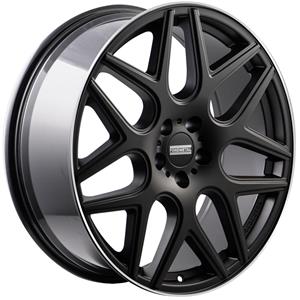 Fondmetal Moros Matt Black Machined Lip 9,5x20 5x130 ET35 CB84,1 R14 950 kg RF16125