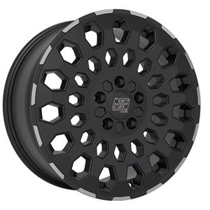 MSW 99 VAN Matt Black Lip Polished 6,5x16 5x130 ET55 CB89,1 60° 1350 kg W19420004TO3